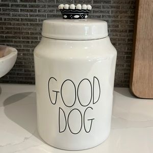 Rae Dunn Good Dog Cannister Crown Top